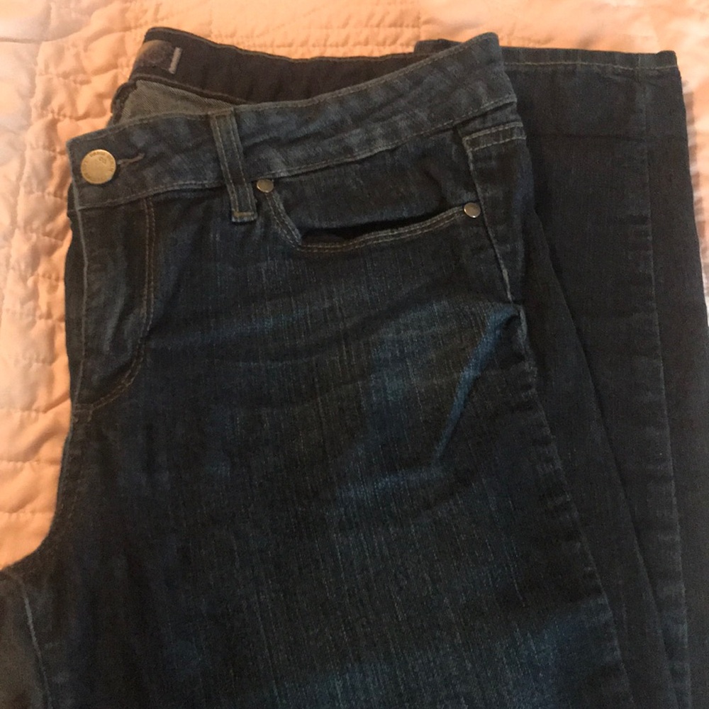 Paige dark wash skinny jeans